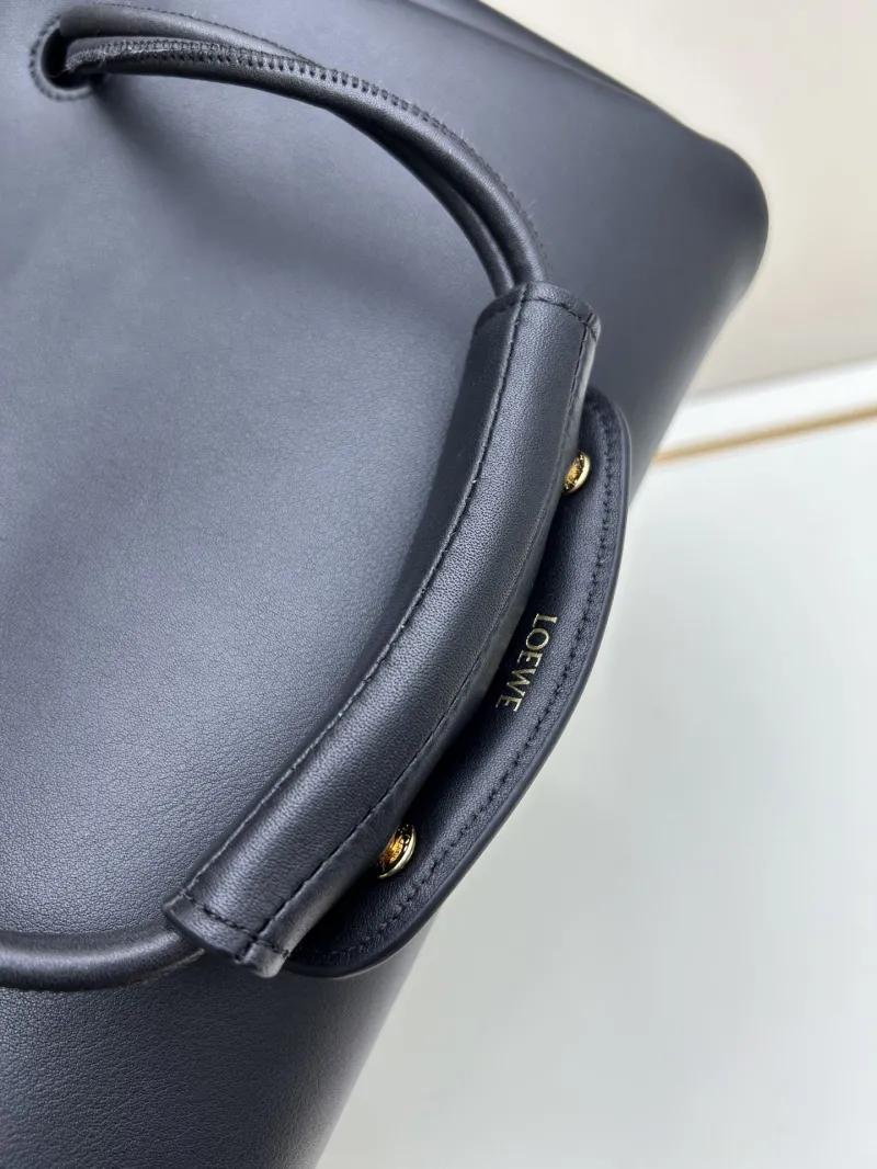 LOEWE Black Leather Shoulder Handbag 250519 - Image 4