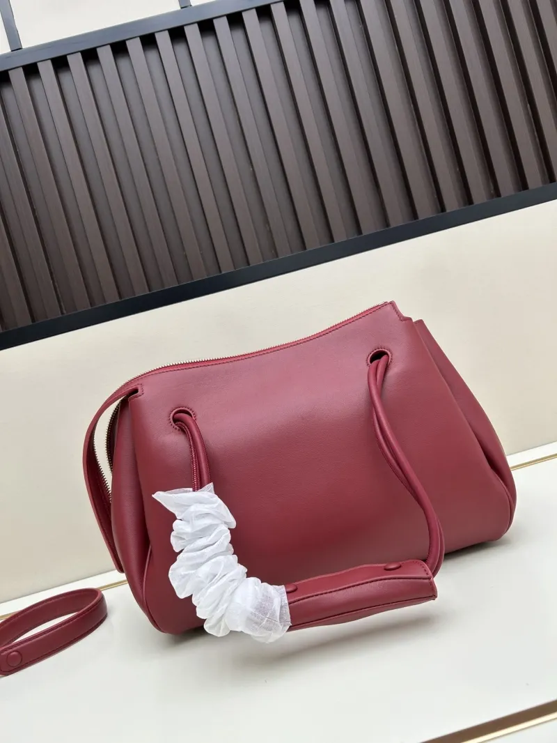 LOEWE Burgundy Leather Shoulder Bag - Image 3