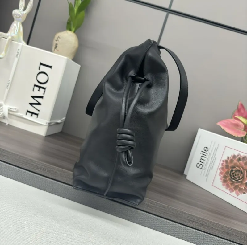 Alternative view of LOEWE Black Leather Tote Bag