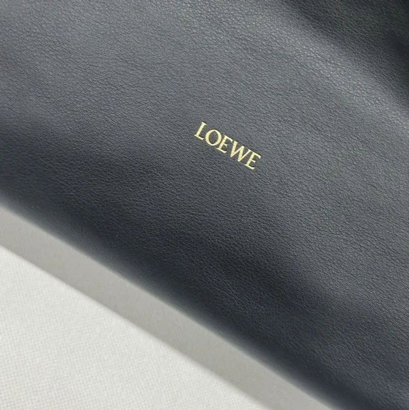 LOEWE Black Leather Tote Bag - Image 5