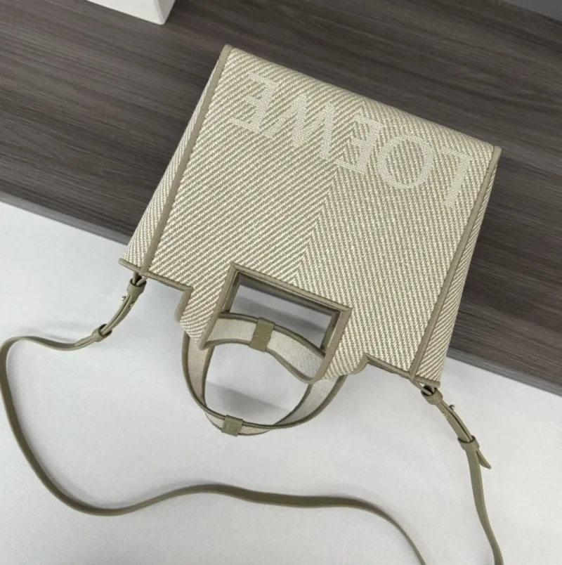 Loewe Beige Canvas Tote Bag 37 - Image 6