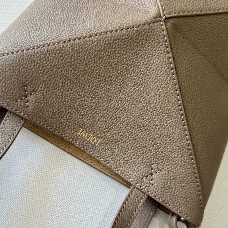 LOEWE Taupe Mini Crossbody Tote Bag - Image 6