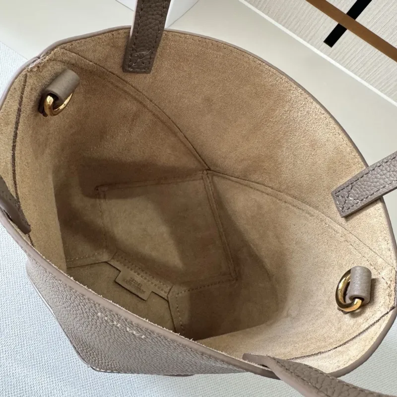 LOEWE Taupe Mini Crossbody Tote Bag - Image 9