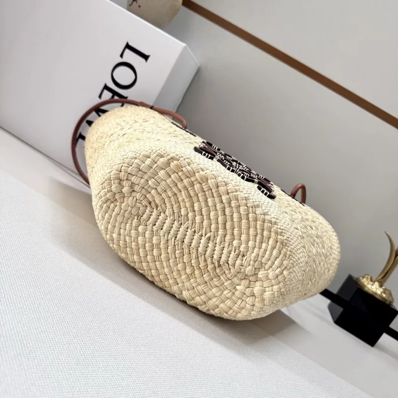 Loewe Natural Woven Straw Tote Bag - Image 4