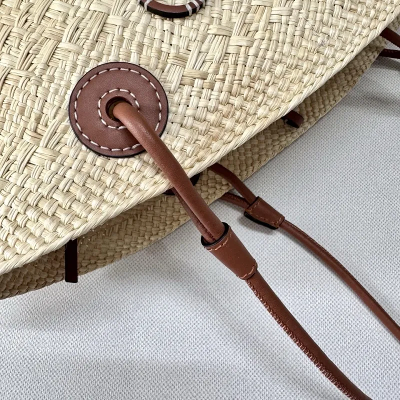 Loewe Natural Woven Straw Tote Bag - Image 7