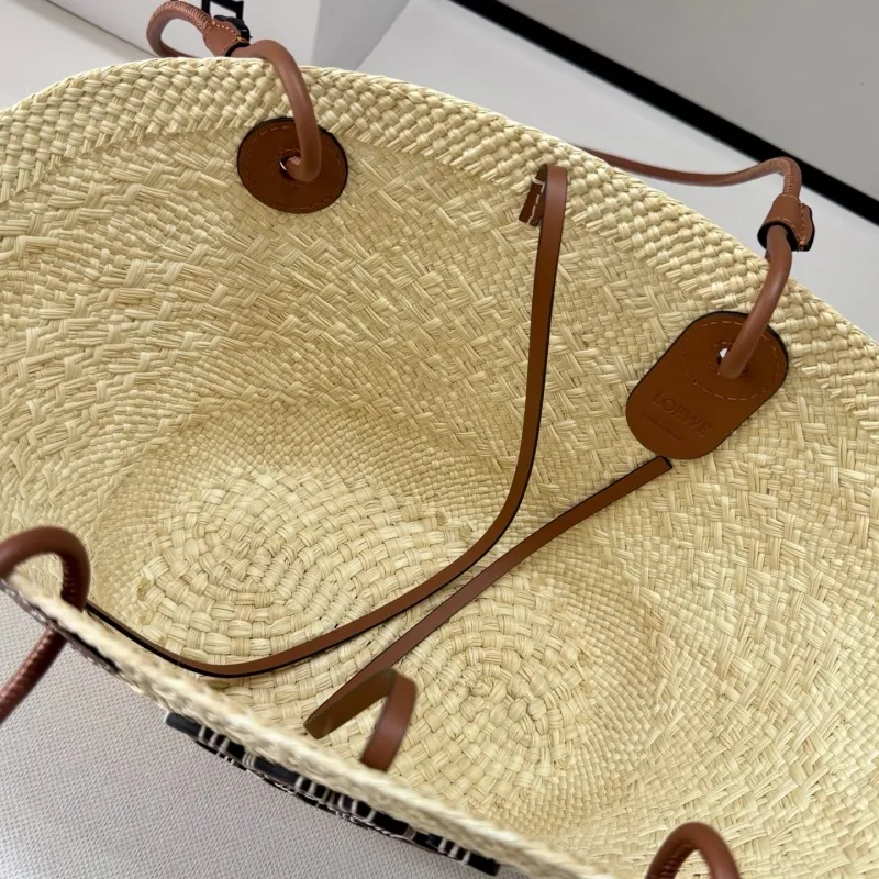 Loewe Natural Woven Straw Tote Bag - Image 8