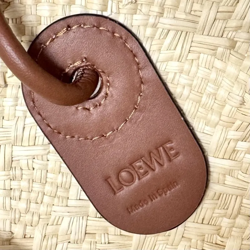 Loewe Natural Woven Straw Tote Bag - Image 9