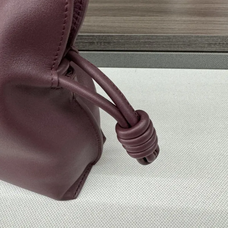 LOEWE Burgundy Leather Crossbody Bag 63 - Image 6