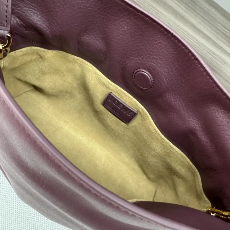 LOEWE Burgundy Leather Crossbody Bag 63 - Image 8