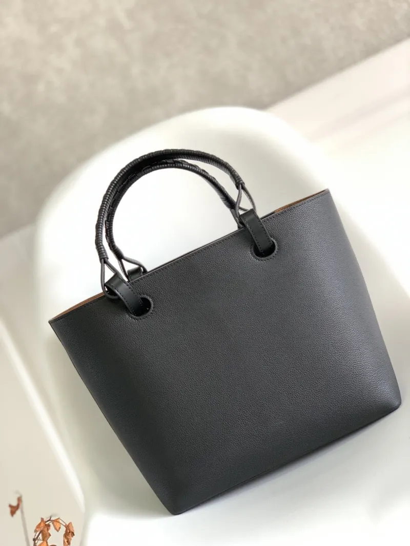 Loewe Black Leather Tote Bag 79 - Image 3