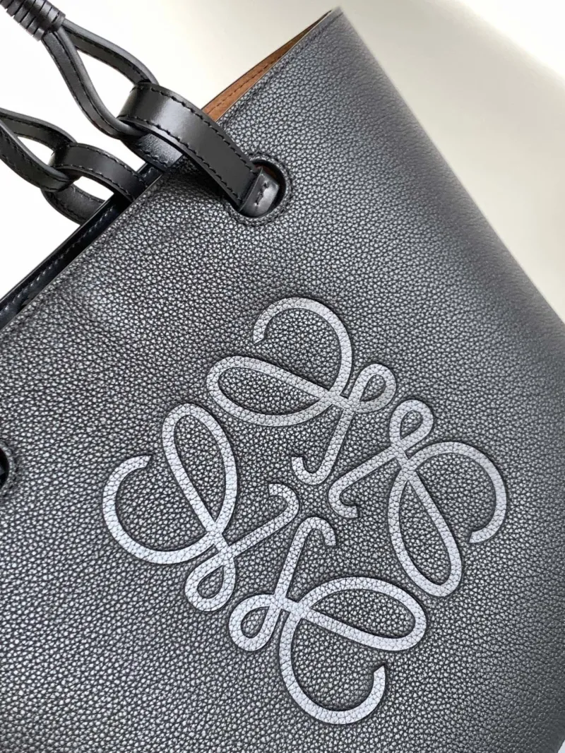 Loewe Black Leather Tote Bag 79 - Image 4