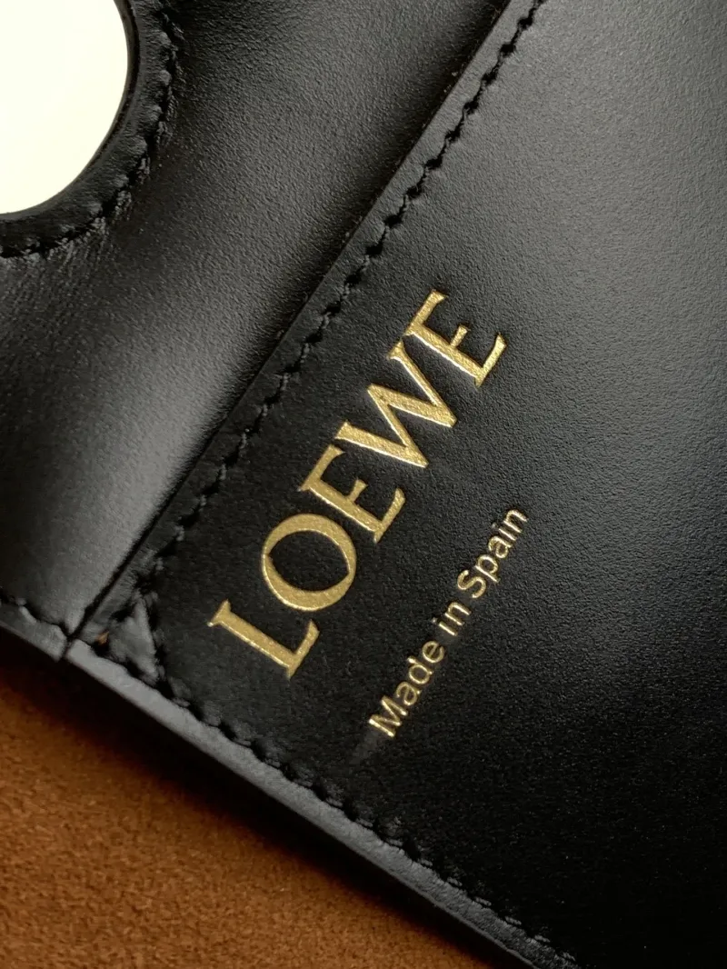 Loewe Black Leather Tote Bag 79 - Image 8