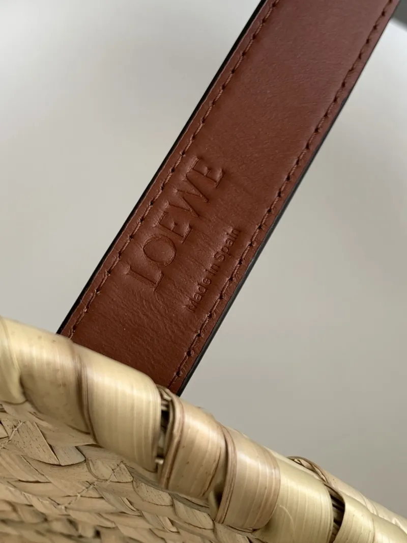 Loewe Woven Straw Basket Tote Bag - Image 7