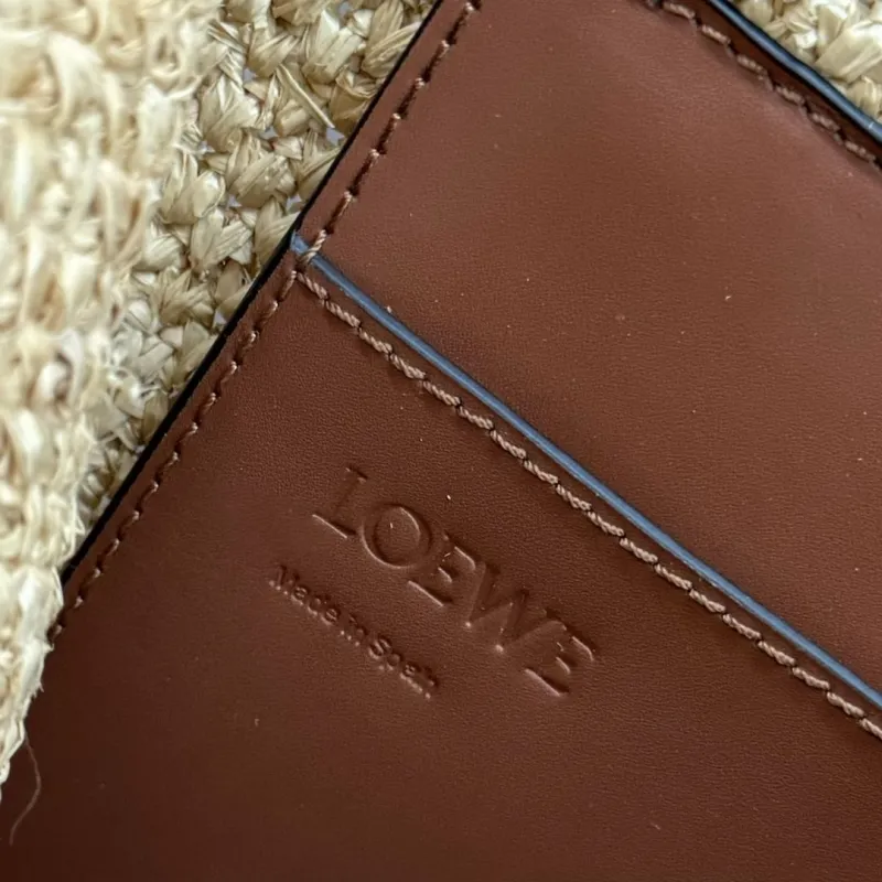 LOEWE Beige Straw Tote Bag - Image 9