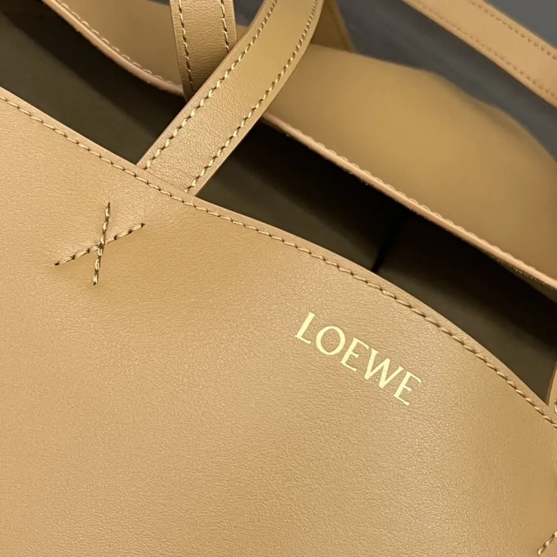 LOEWE Tan Leather Tote Bag 114 - Image 7