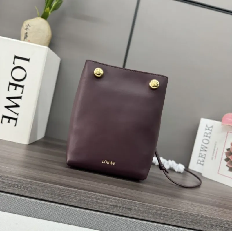 LOEWE Dark Purple Small Crossbody Bag