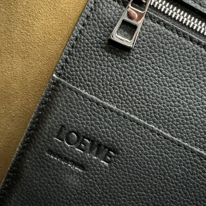 Loewe Black Leather Tote Bag 122 - Image 9