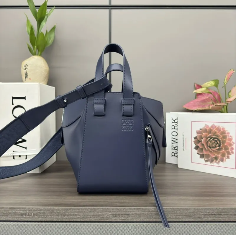 Alternative view of Loewe Navy Leather Crossbody Handbag