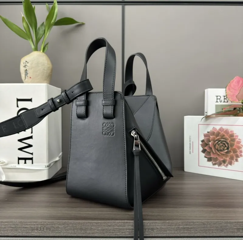 Loewe Black Leather Crossbody Handbag