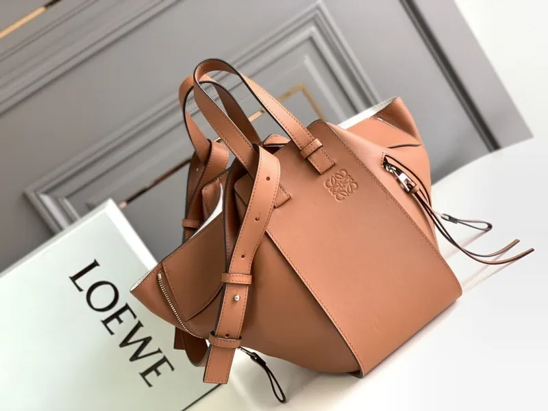 LOEWE Tan Leather Shopping Bag
