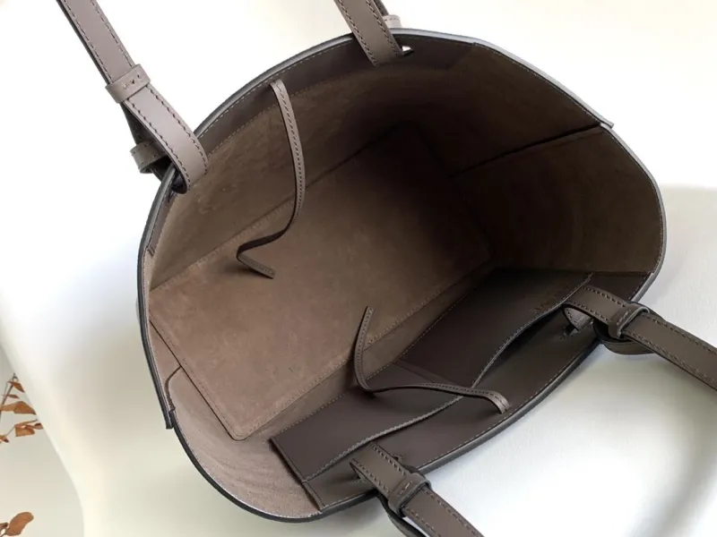 Loewe Taupe Leather Tote Bag 133 - Image 7