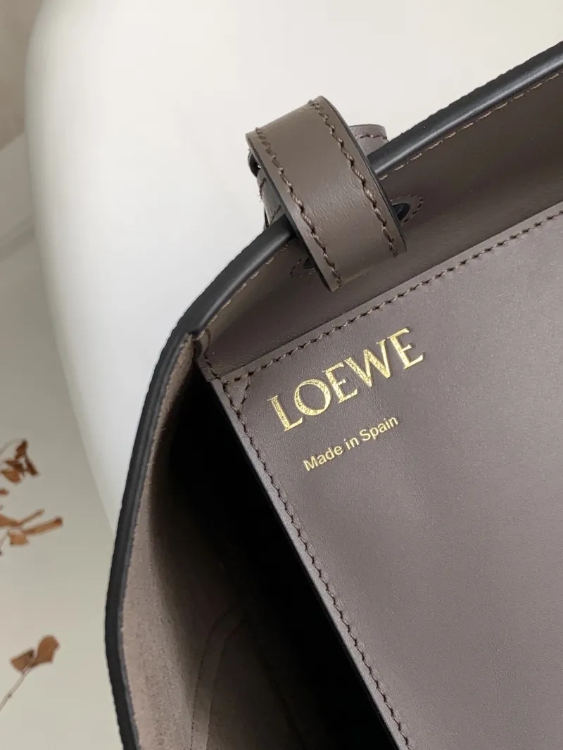 Loewe Taupe Leather Tote Bag 133 - Image 8