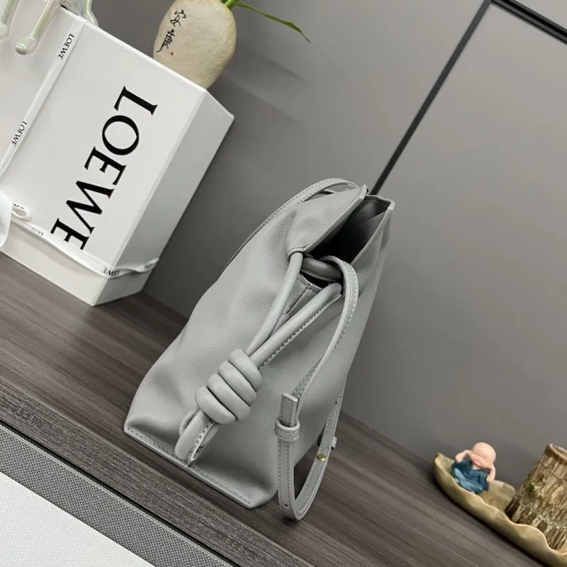 Alternative view of Loewe Gray Leather Shoulder Bag