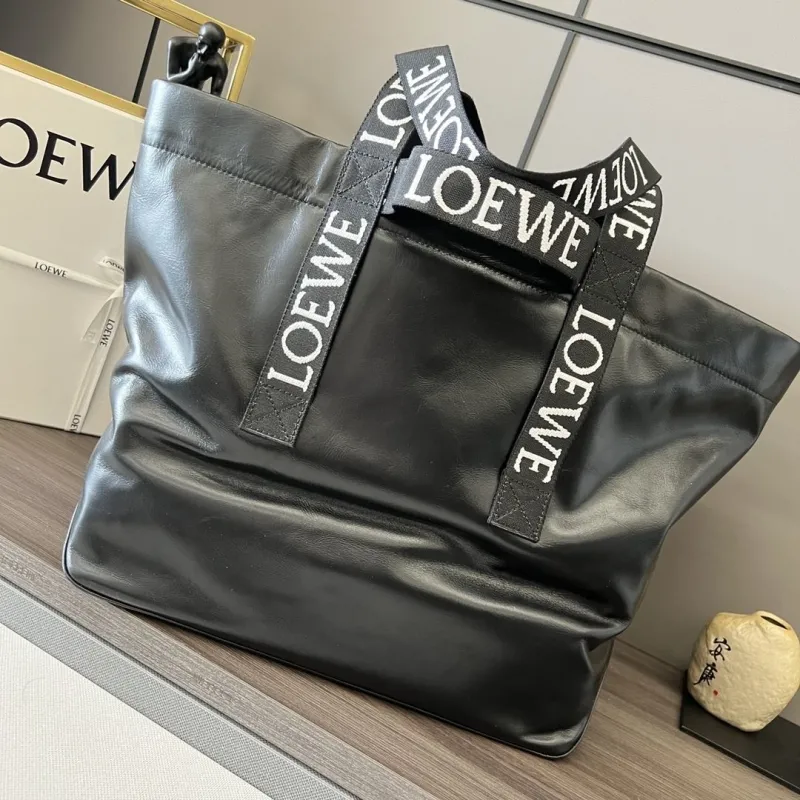 LOEWE Black Leather Tote Bag 145