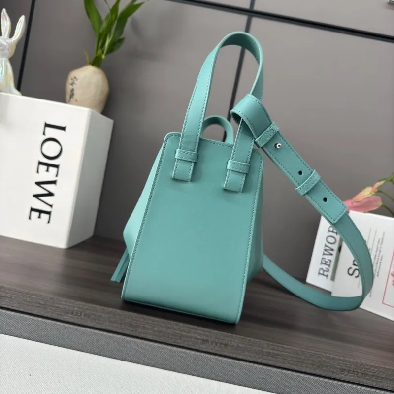 Alternative view of LOEWE Turquoise Leather Crossbody Shopping Bag