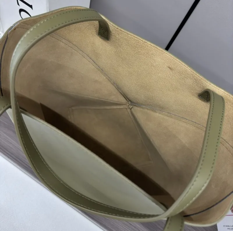 LOEWE Olive Navy Tote Bag 148 - Image 9