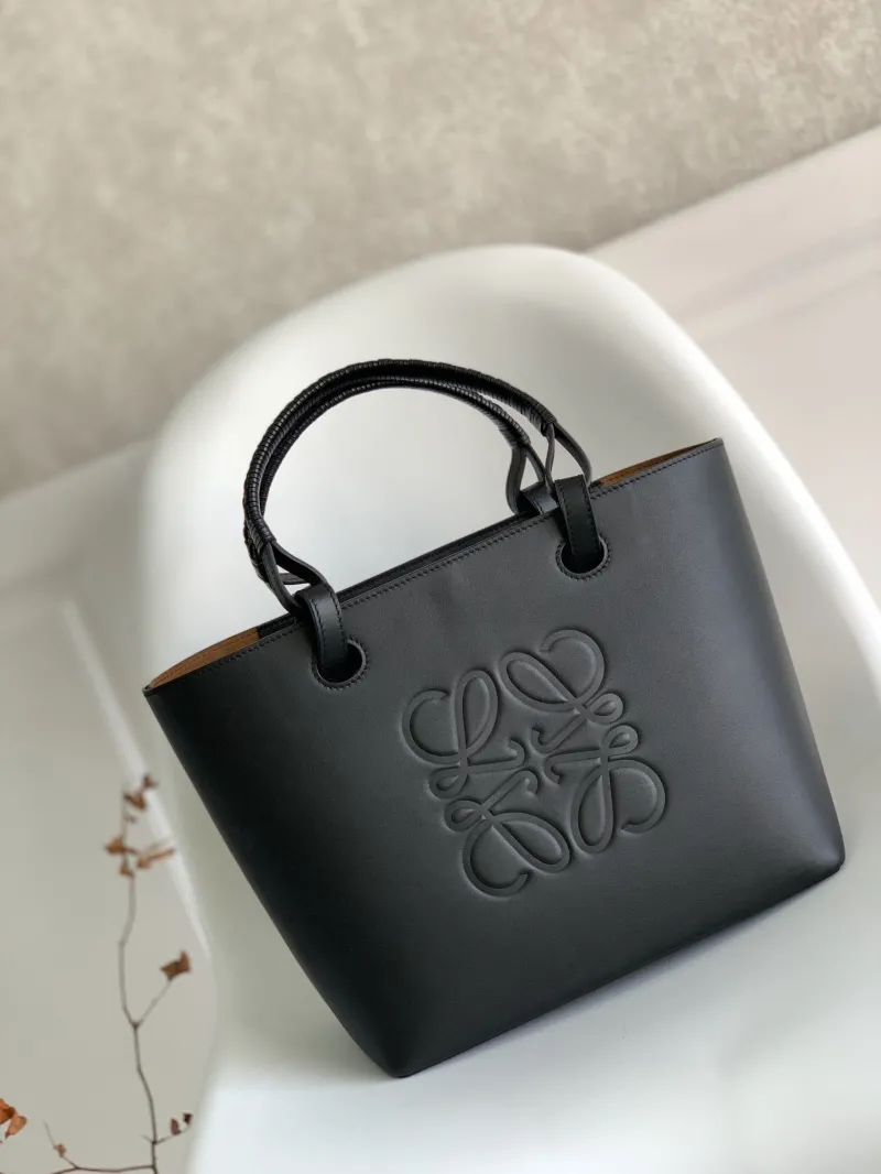 Loewe Black Leather Tote Bag 149