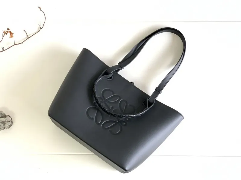 Loewe Black Leather Tote Bag 149 - Image 9