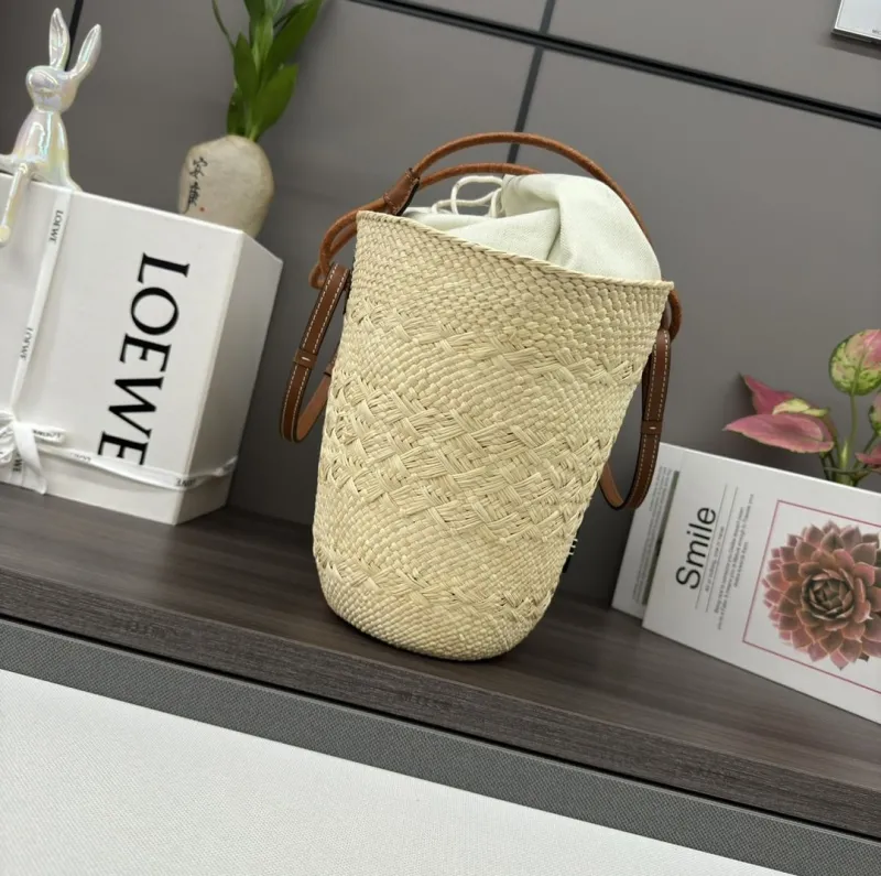Alternative view of LOEWE Beige Woven Straw Tote Bag SKU 154