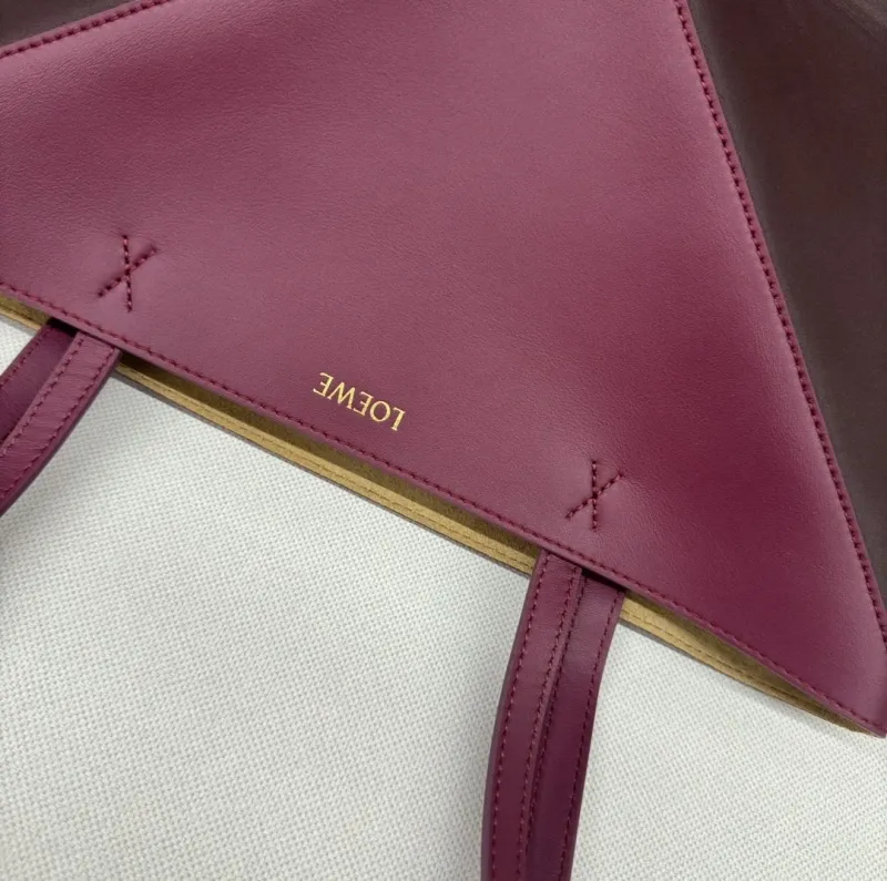 LOEWE Two-Tone Leather Shopping Bag - Image 5