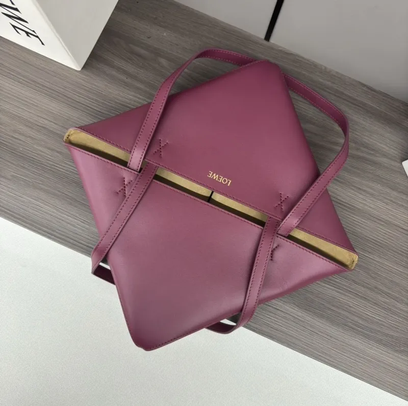 LOEWE Two-Tone Leather Shopping Bag - Image 6