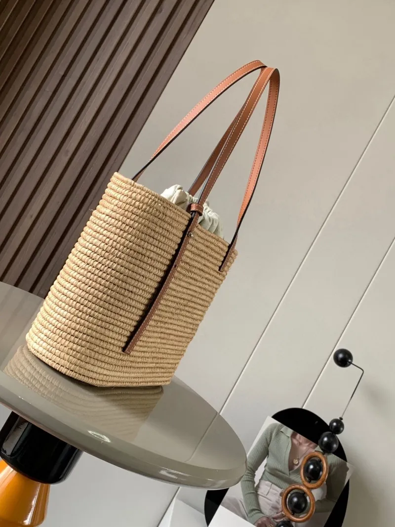 Alternative view of Loewe Straw Basket Tote Bag