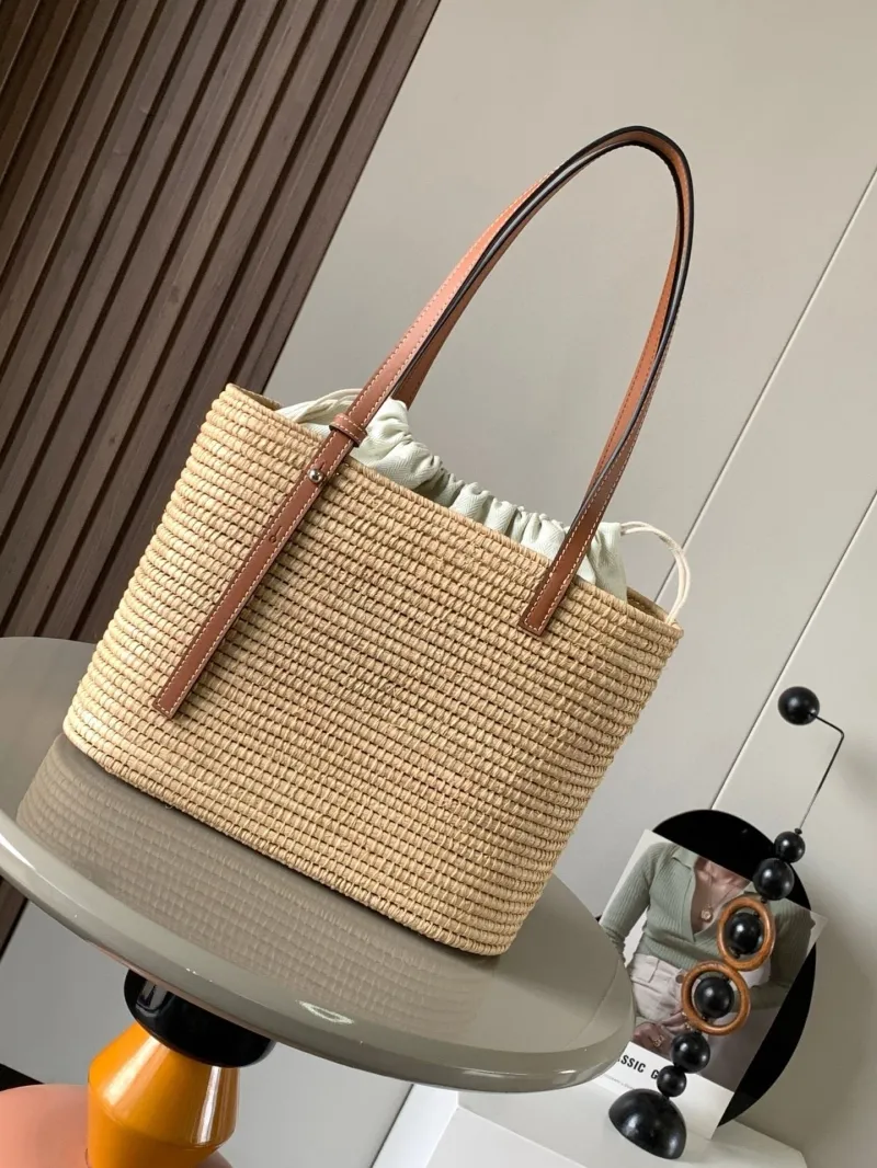 Loewe Straw Basket Tote Bag - Image 4