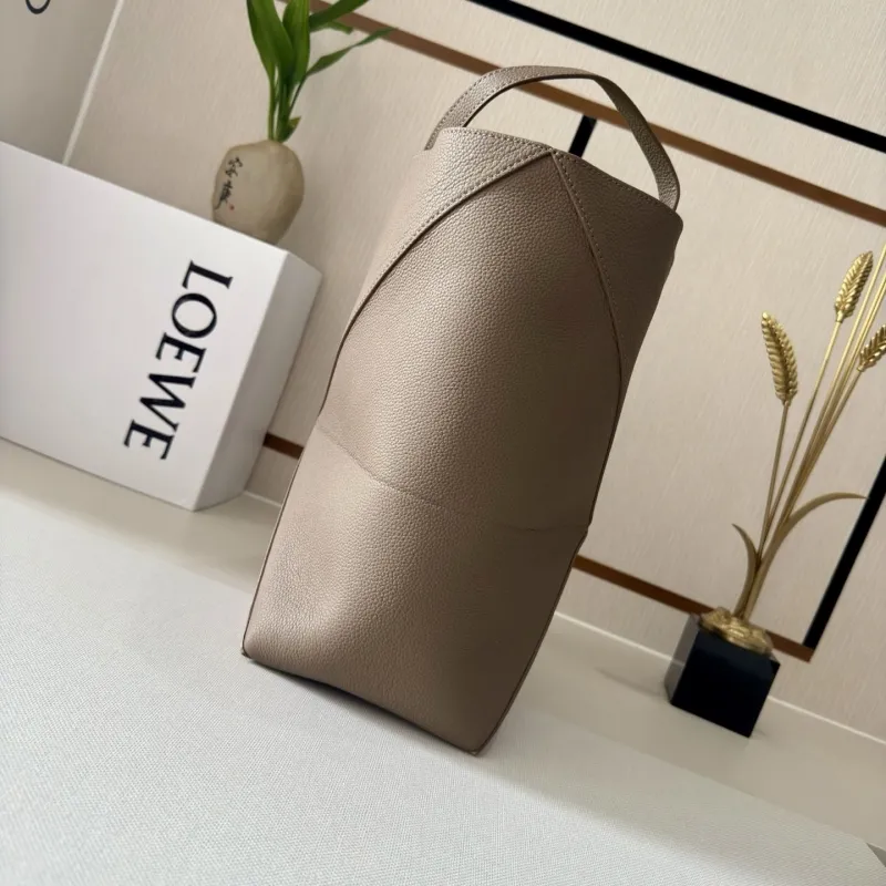 Alternative view of LOEWE Taupe Leather Shopping Bag 204