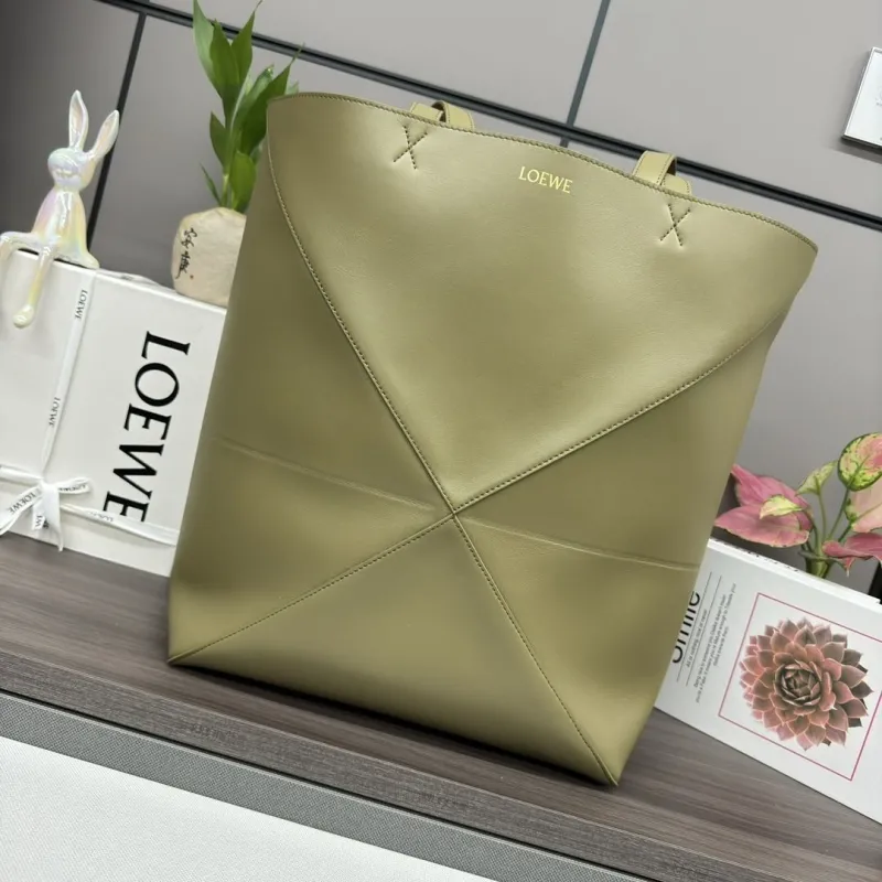 LOEWE Olive Green Tote Bag 205