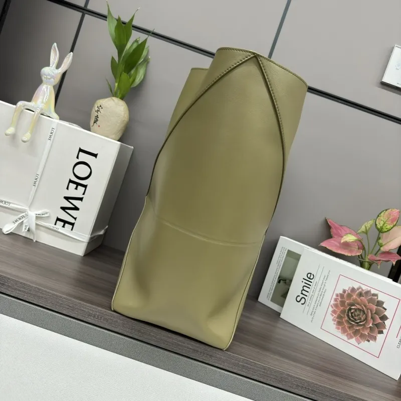 Alternative view of LOEWE Olive Green Tote Bag 205