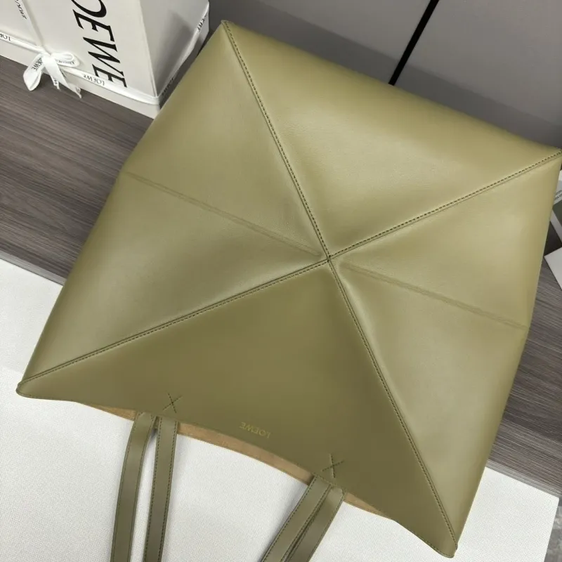 LOEWE Olive Green Tote Bag 205 - Image 8