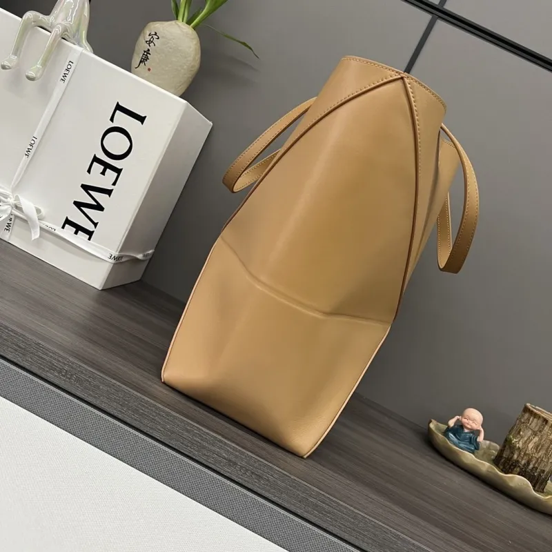 Alternative view of LOEWE Tan Leather Shopping Tote Bag 206