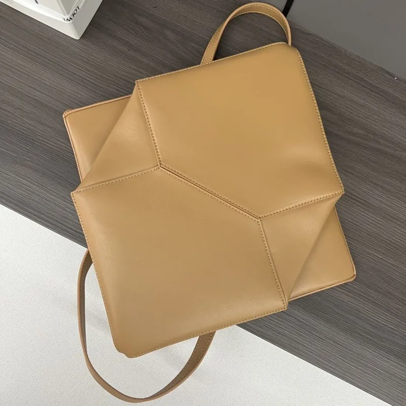 LOEWE Tan Leather Shopping Tote Bag 206 - Image 8