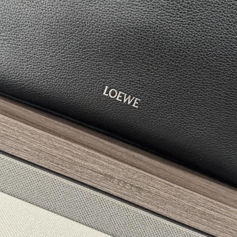 LOEWE Black Leather Bucket Bag - Image 5