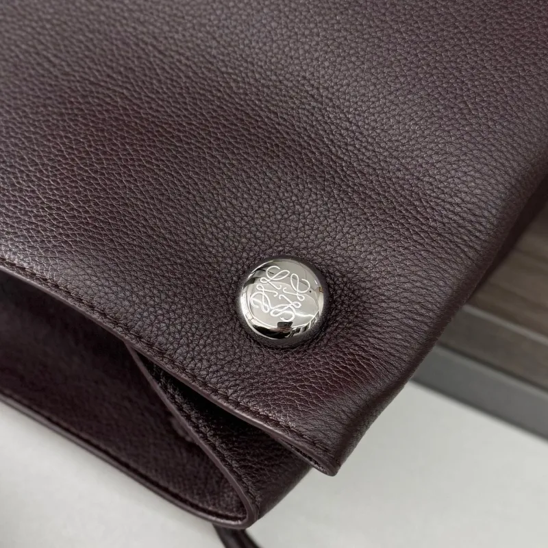 LOEWE Brown Leather Bucket Bag 236 - Image 6