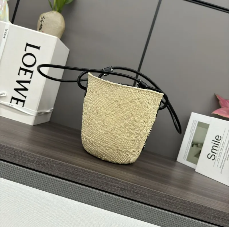 Alternative view of LOEWE Beige Straw Tote Bag 241