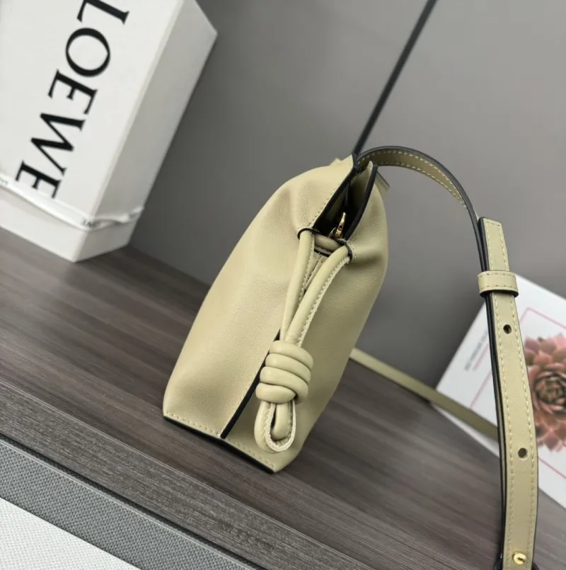 Alternative view of LOEWE Light Beige Leather Crossbody Bag