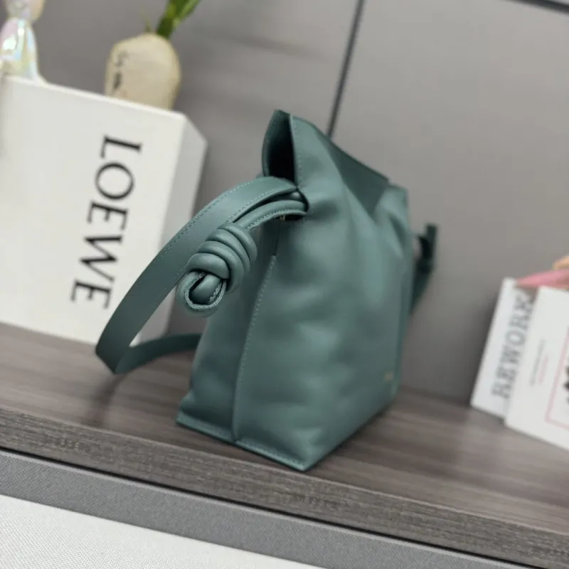 Alternative view of LOEWE Dark Green Leather Shoulder Bag