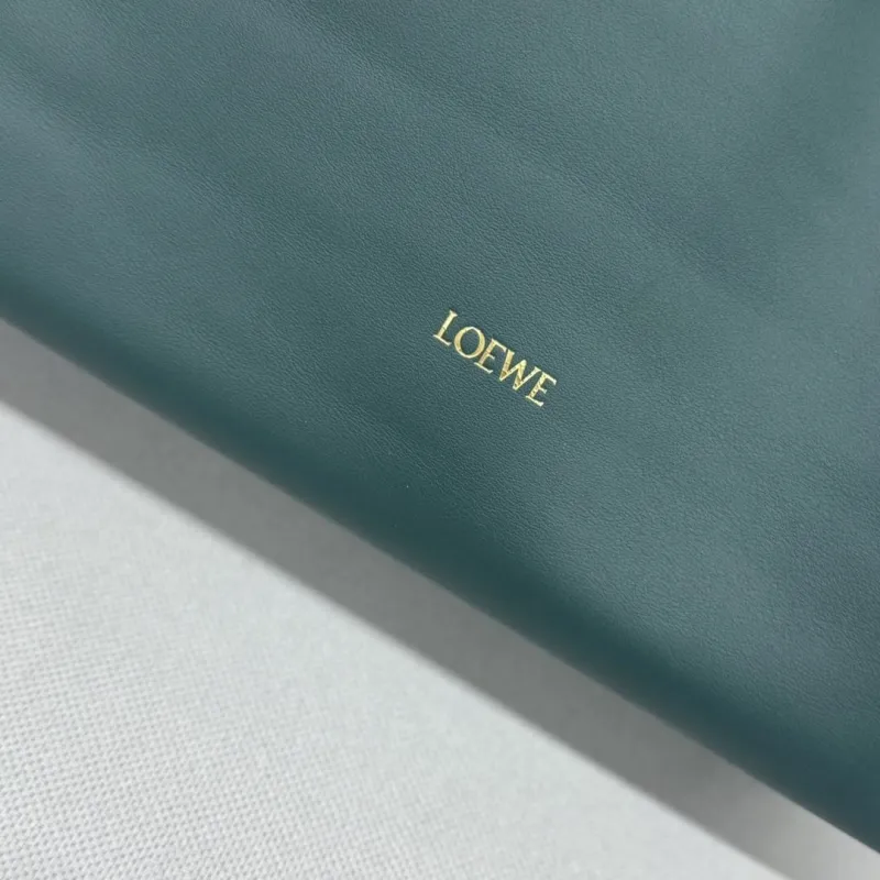LOEWE Dark Green Leather Shoulder Bag - Image 6
