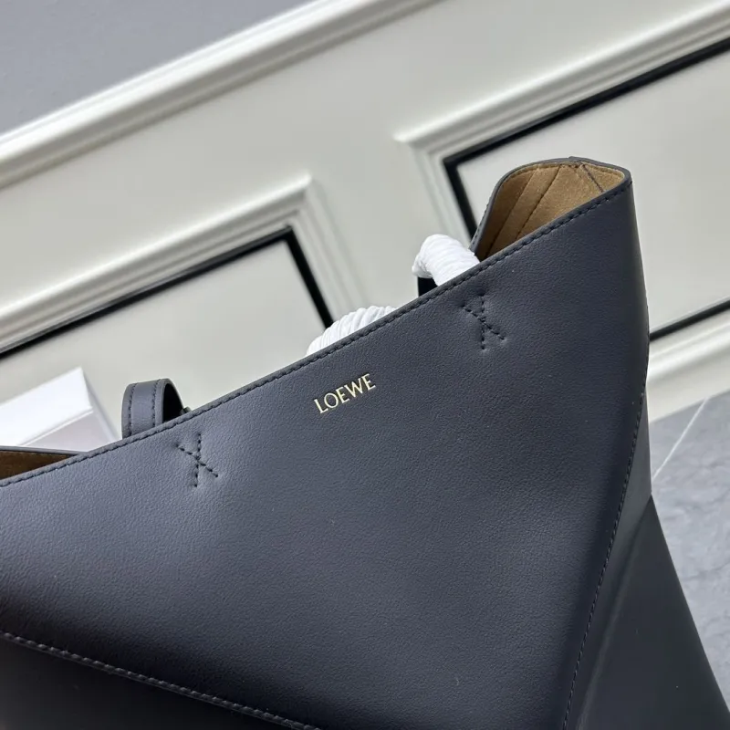 LOEWE Black Leather Tote Bag 260033 - Image 4